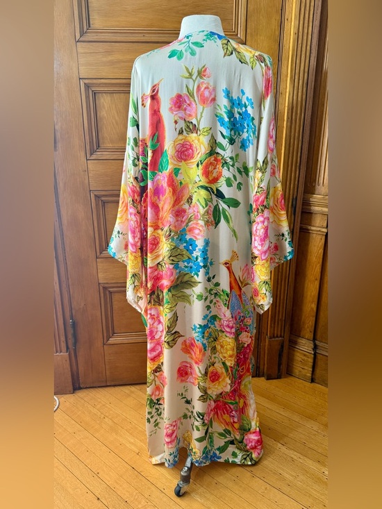 Aratta Other - Vibrant Romantic Elegant Floral Earth Angels Maxi Kimono, NWT
